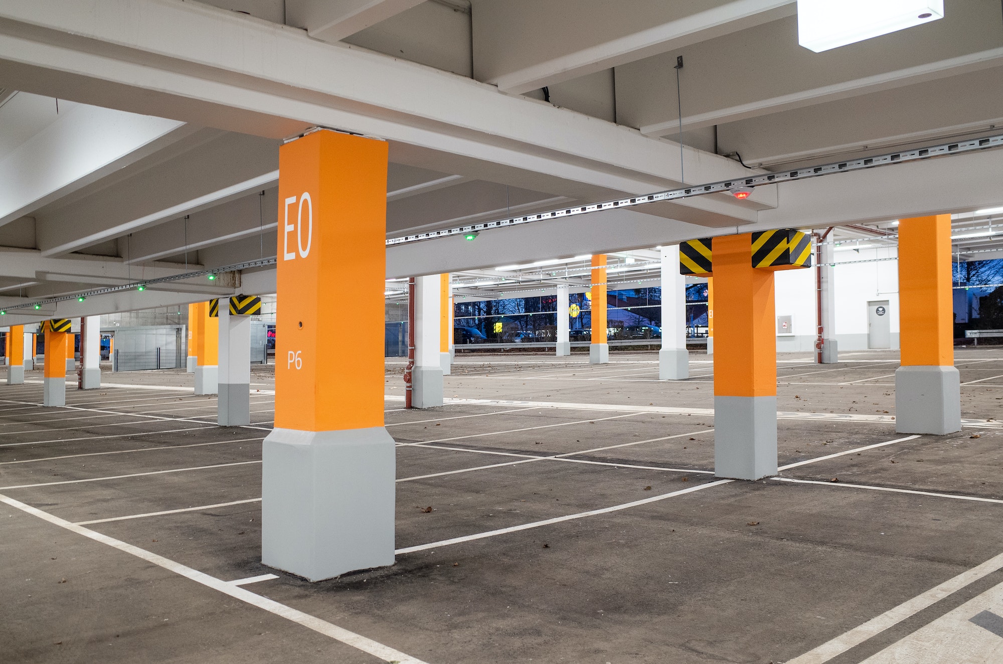 Empty garage in a German mall