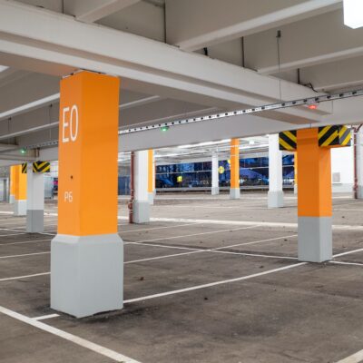 Empty garage in a German mall